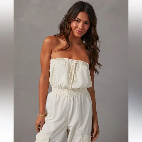 Skylar Rose cargo strapless jumpsuit - Picture 2 of 10